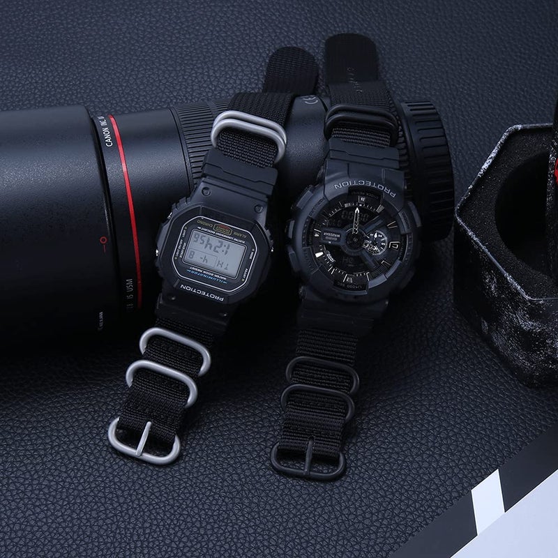 MCXGL Heavy duty nylon watch strap + Adapter 16mm Replacement for GShock Dw5600 GW6900 GA110 GA120 GA100 mens watch band - Image 5